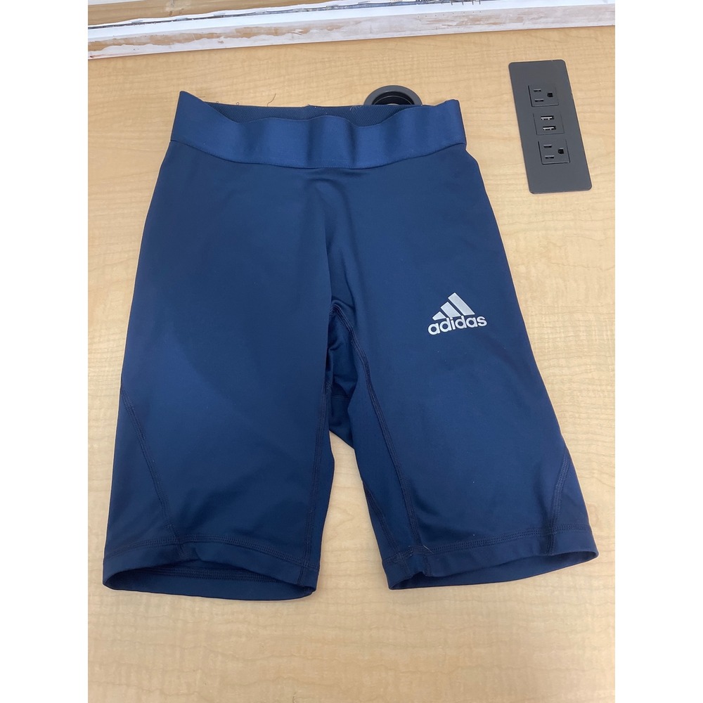 Adidas Alphaskin Aeroready Compression Shorts Navy Blue Mens Size Medium